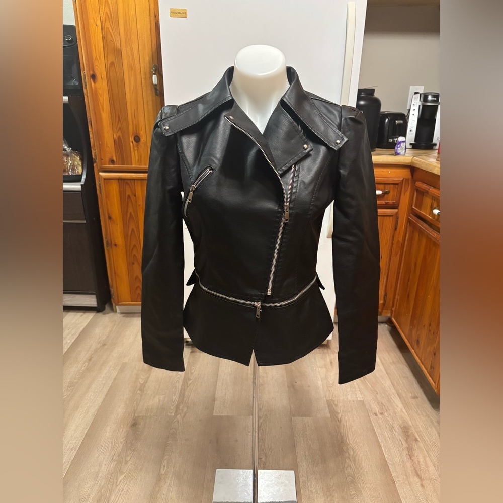 Black Leather Women's Jacket